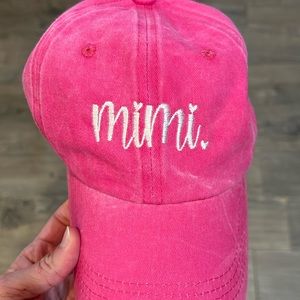 Hot pink adjustable ball cap